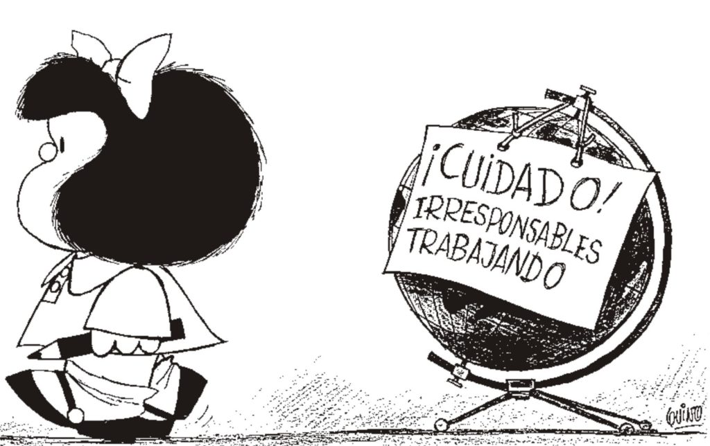 Mafalda, Quino. Fuente: Actitudfem.com