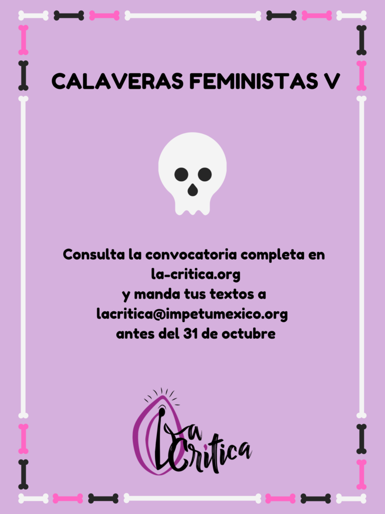 [Convocatoria] Calaveras Feministas V - La Crítica